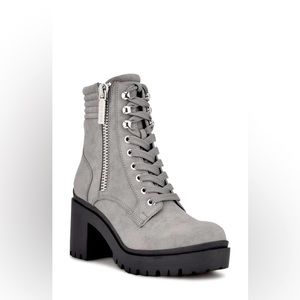 Nine West Women’s Lug Sole Heeled Booties